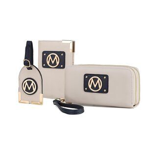 4075 Travel Gift 3 Piece Set - Wristlet Wallet -Passport Holder - Luggage